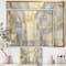 Designart - Gold Square Watercolor - Glam Canvas in Gold Frame